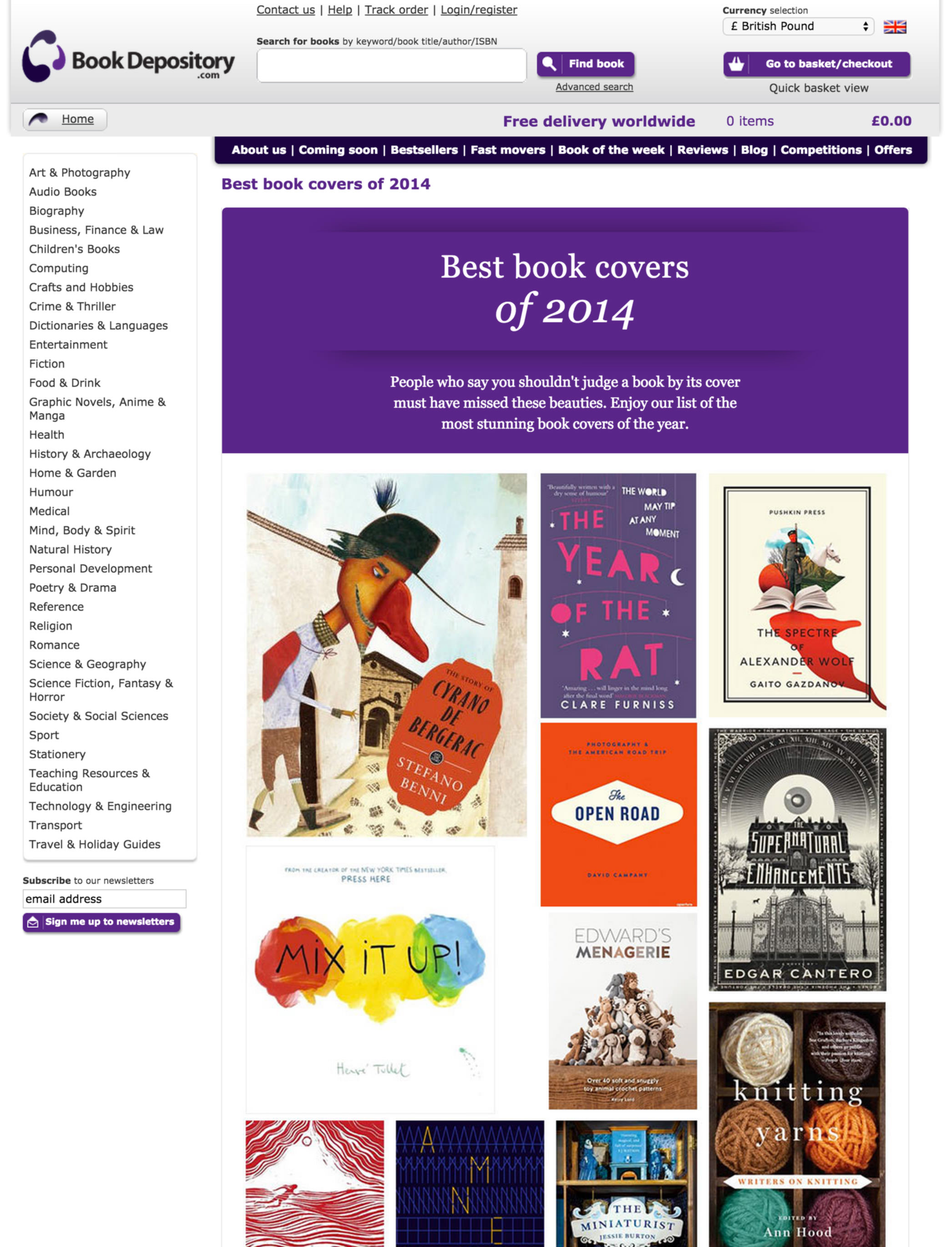 Best book covers landing page