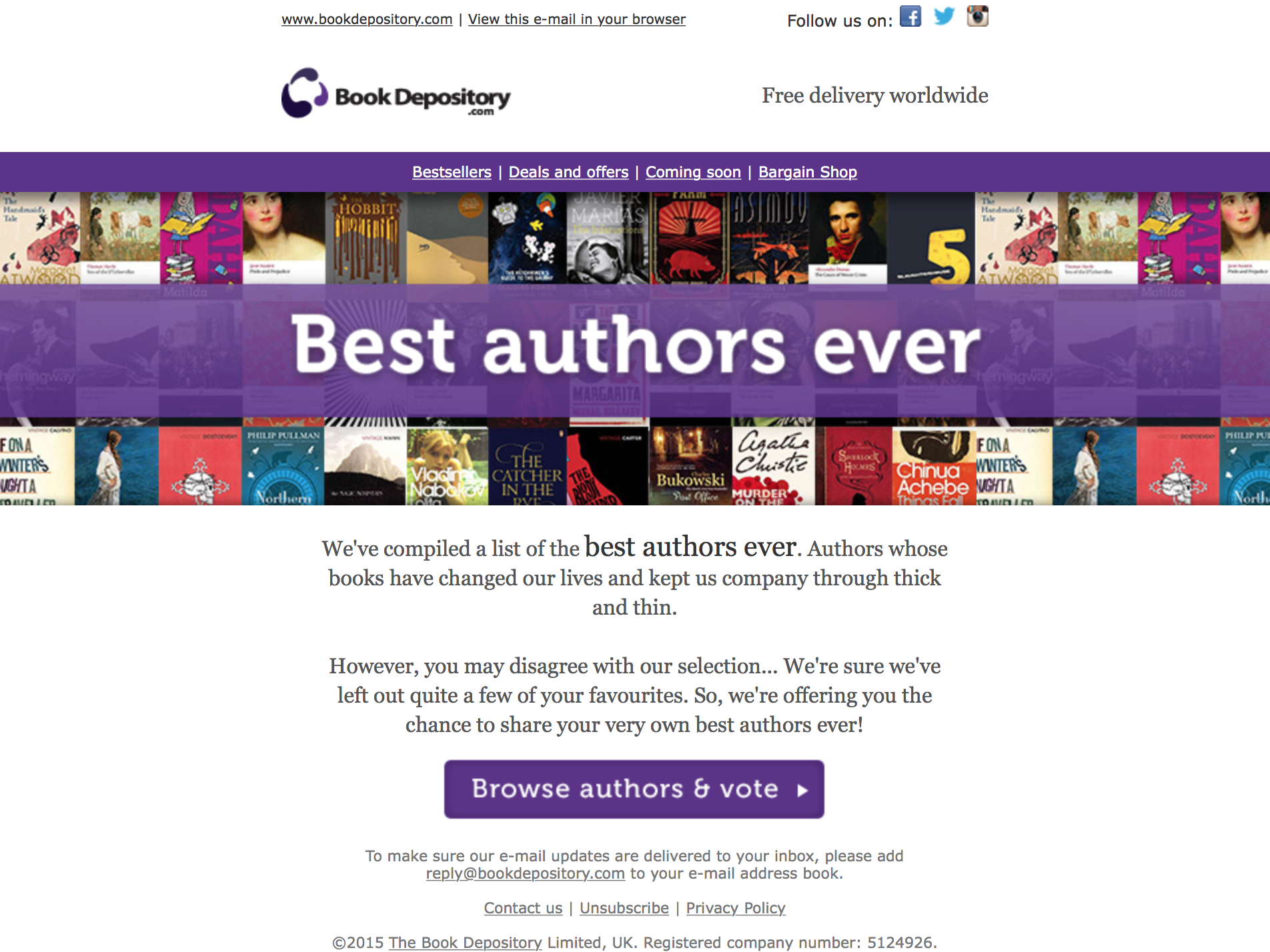 Best Authors email