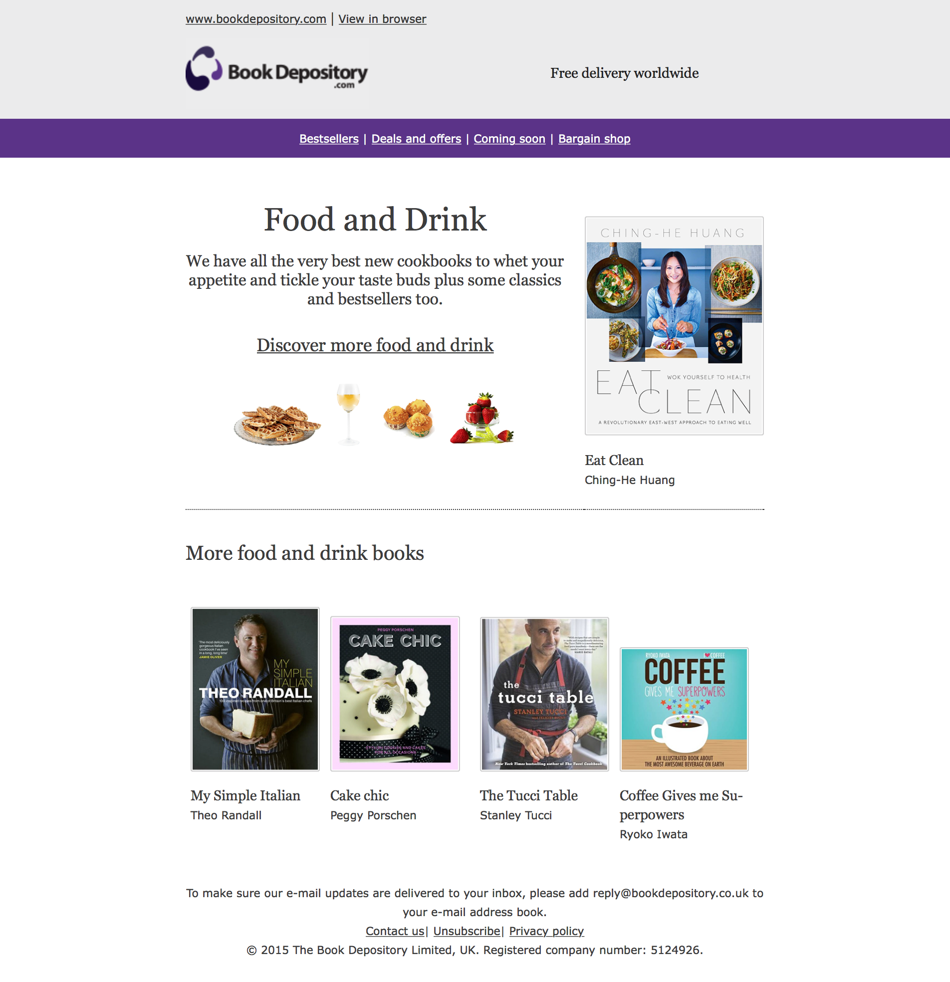 Food and Drink email