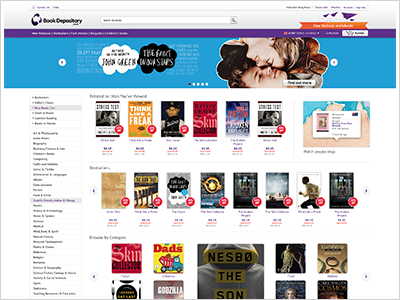 Book Depository redesign 2015